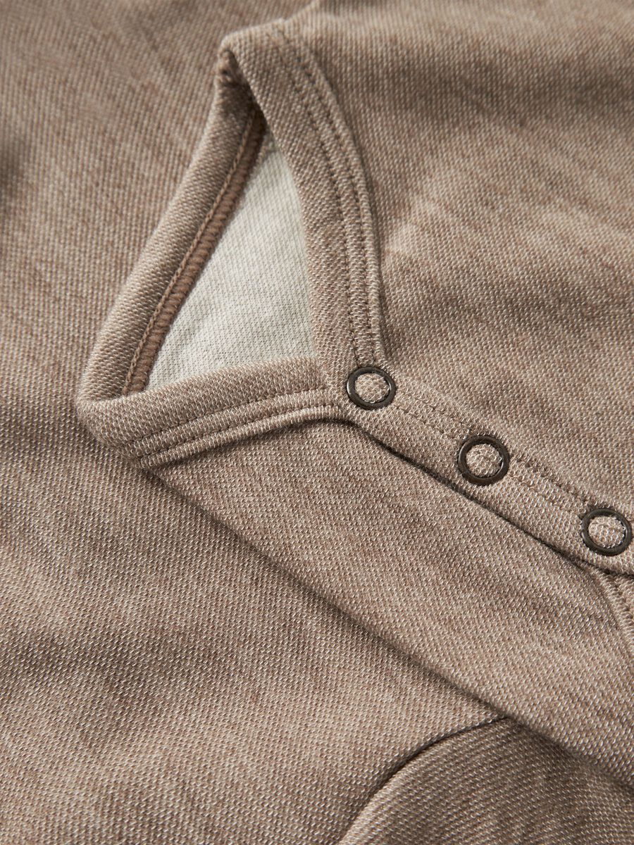 Carousel image 3 LONG SLEEVED ROMPER, Sepia Tint
