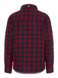 Name it ROLLED SLEEVES CHECKED SHIRT, Cabernet, highres - 13169167_Cabernet_002.jpg