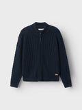 Product image thumbnail - CABLE KNITTED CARDIGAN, Dark Sapphire | 1