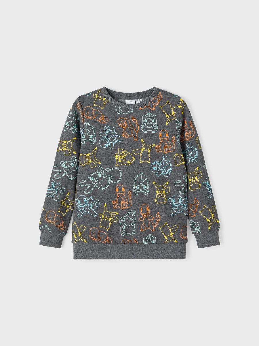 Name it POKEMON SWEATSHIRT, Dark Grey Melange, highres - 13216197_DarkGreyMelange_003.jpg