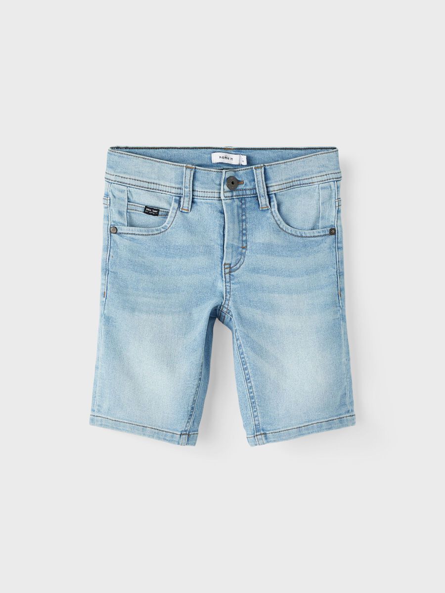 Name it COUPE SLIM SHORTS EN JEAN, Light Blue Denim, highres - 13213278_LightBlueDenim_003.jpg