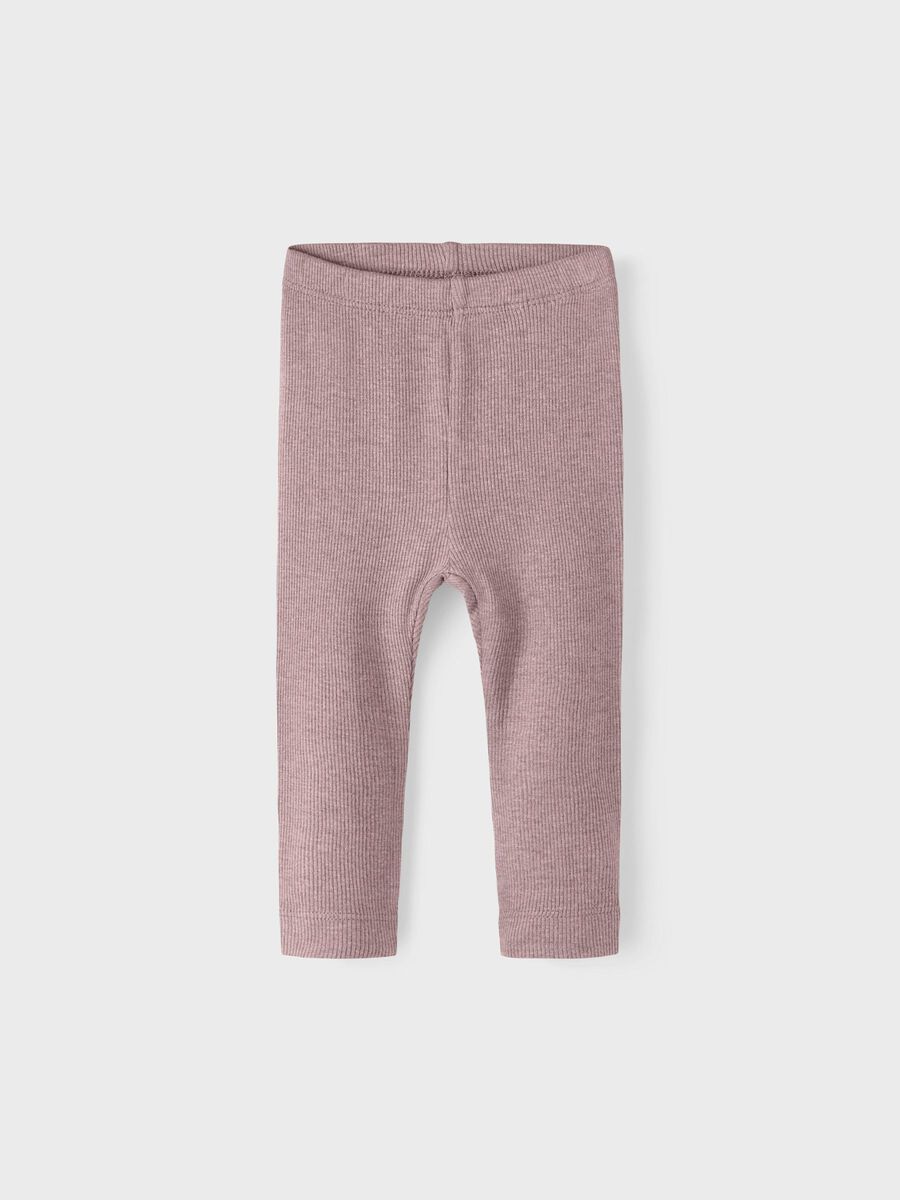 Name it BÁSICO TEJIDO ACANALADO LEGGINGS, Deauville Mauve, highres - 13198040_DeauvilleMauve_925445_003.jpg