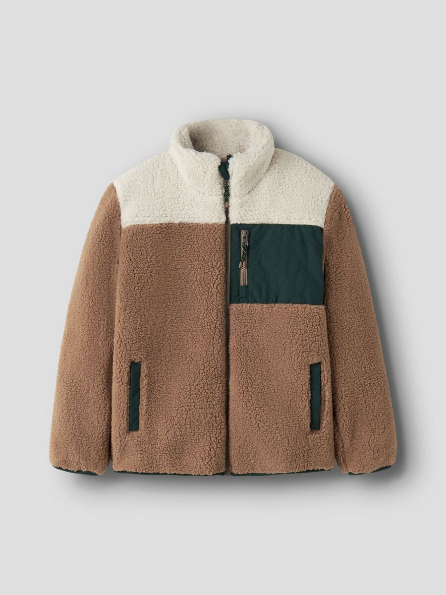 Product carousel image 2 COLORBLOCK- TEDDYJACKE, Toasted Coconut