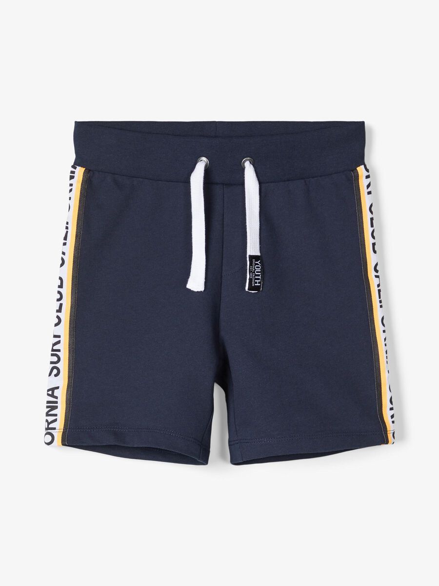 Name it PANELSTRIBEDE SWEATSHORTS, Dark Sapphire, highres - 13177978_DarkSapphire_003.jpg