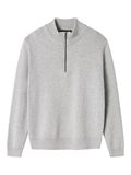 name it BIO-BAUMWOLL STRICKPULLOVER, Light Grey Melange, highres - 13241504_LightGreyMelange_001.jpg