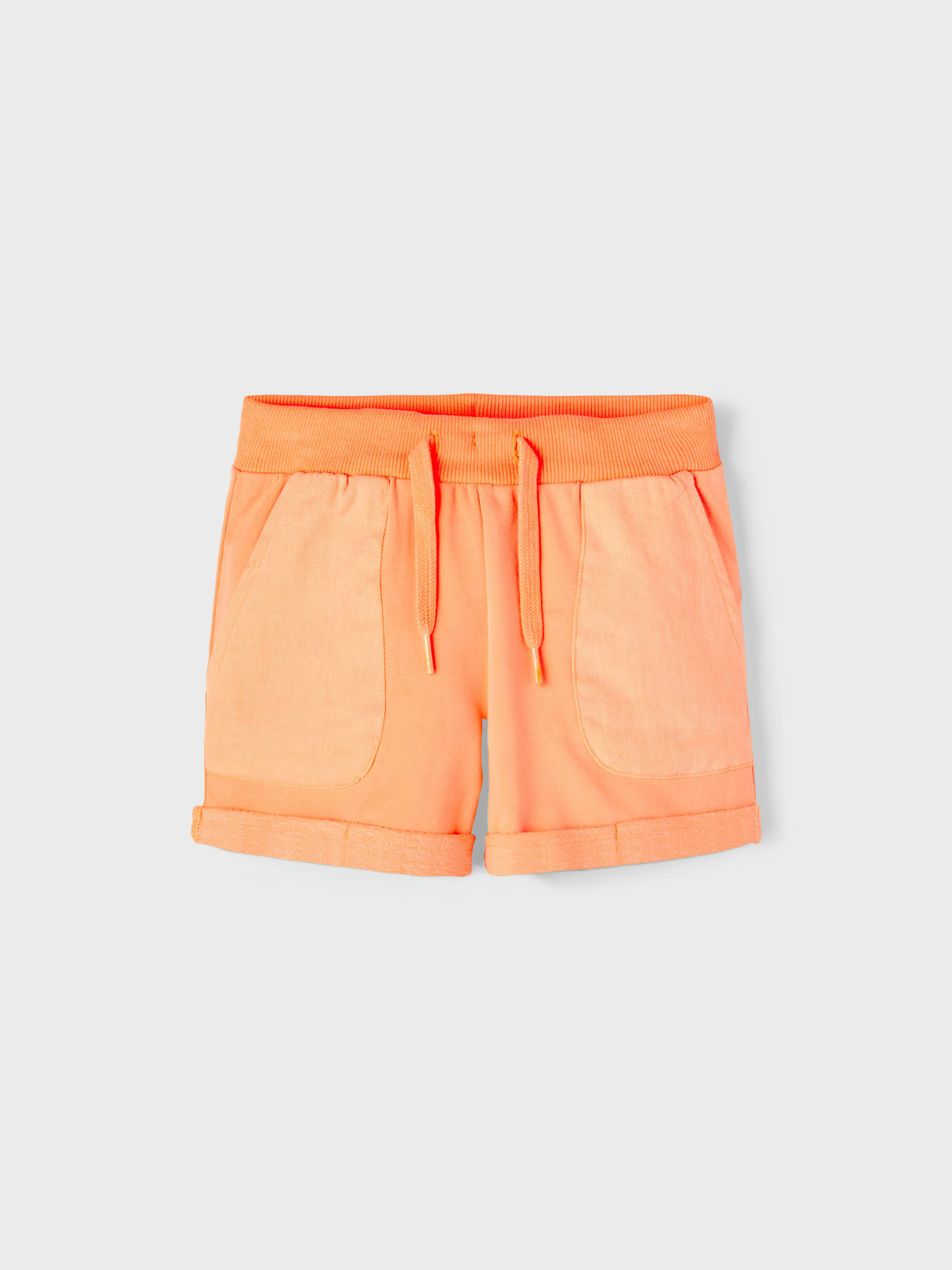 SOLID SWEAT SHORTS (Orange) from name 