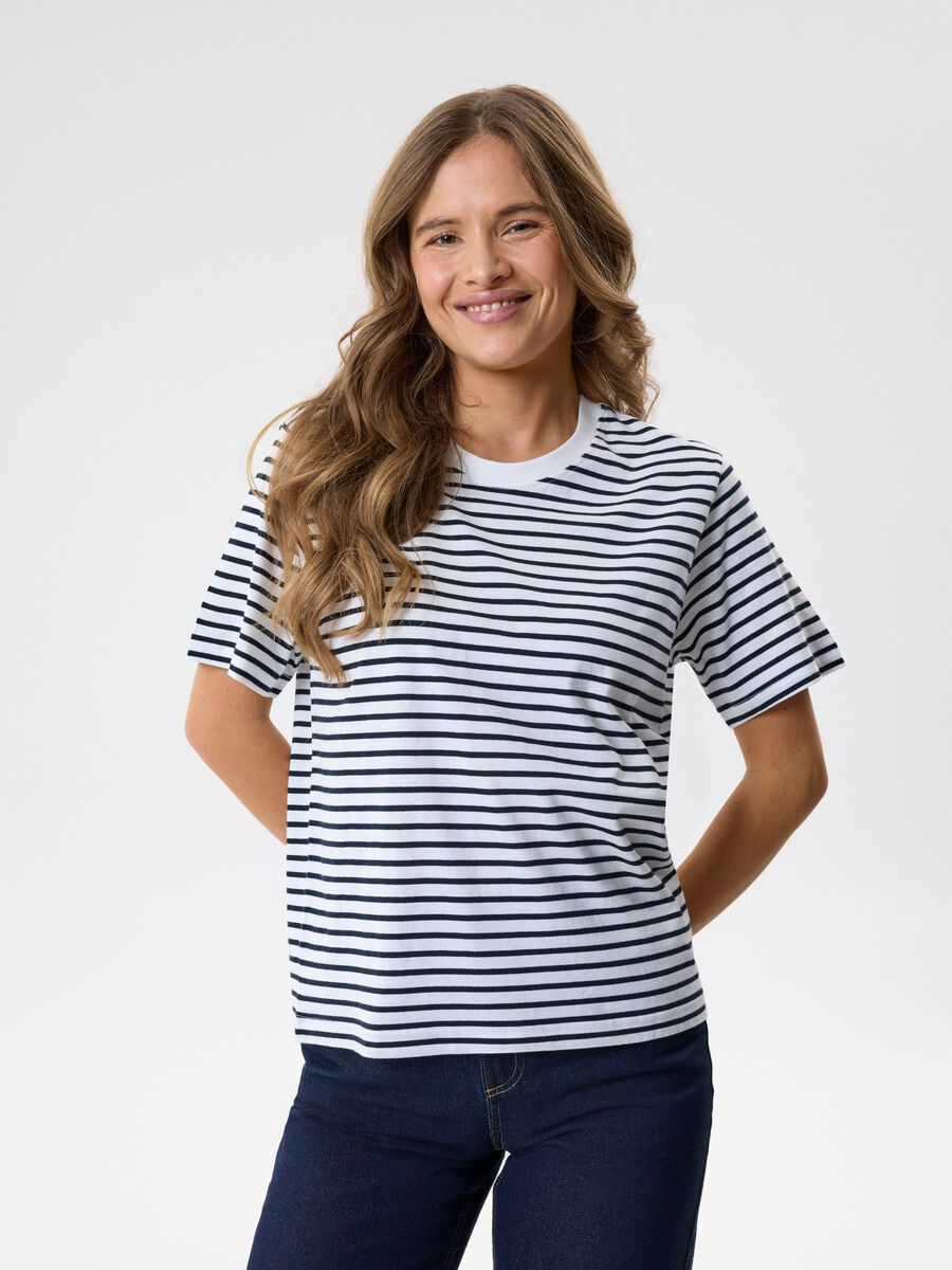Product carousel image 1 STRIPED 2 PACK T-SHIRT, Dark Sapphire