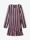 Name it STRIPED DROP-WAIST DRESS, Dark Sapphire, highres - 13172849_DarkSapphire_004.jpg