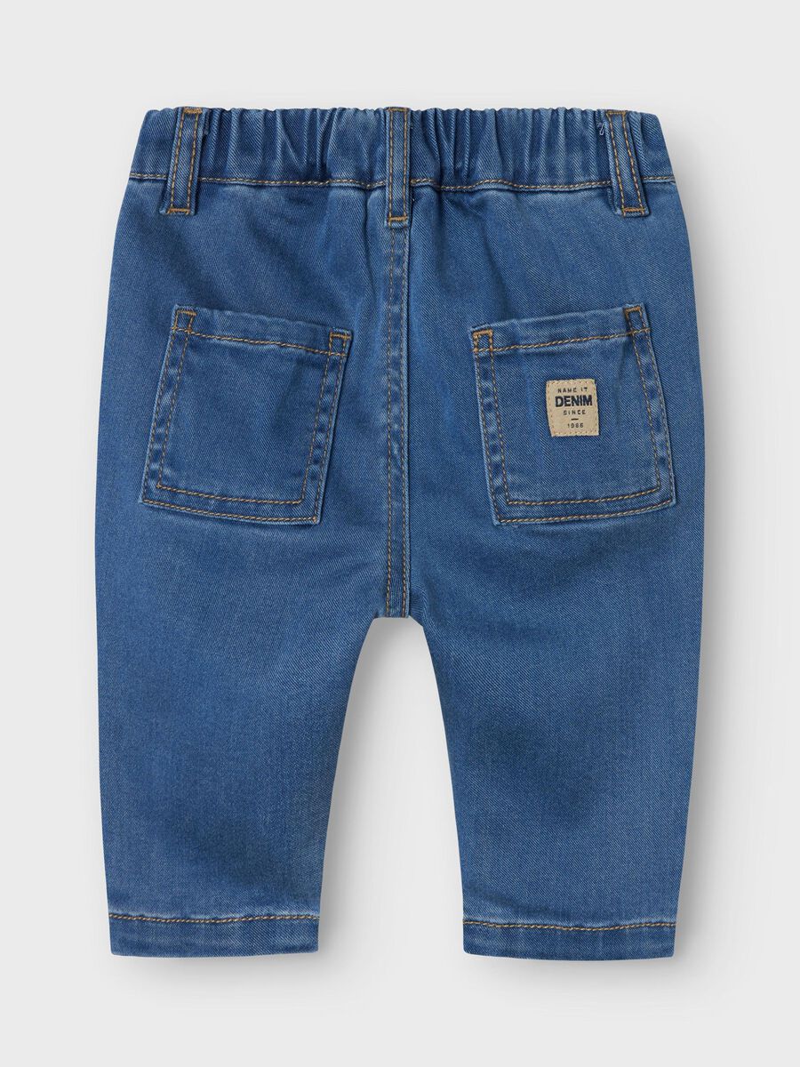 name it TAPERED FIT JEANS, Medium Blue Denim, highres - 13237010_MediumBlueDenim_002.jpg