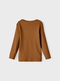 Name it SLIM FIT TOP MED LANGE ÆRMER, Roasted Pecan, highres - 13211674_RoastedPecan_002.jpg