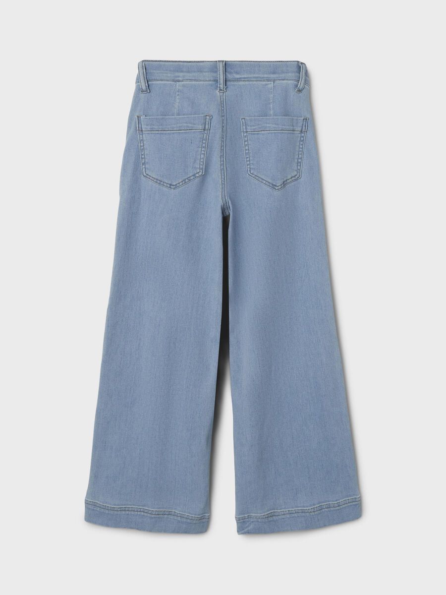 Carousel image - WIDE LEG JEANS, Light Blue Denim | 4