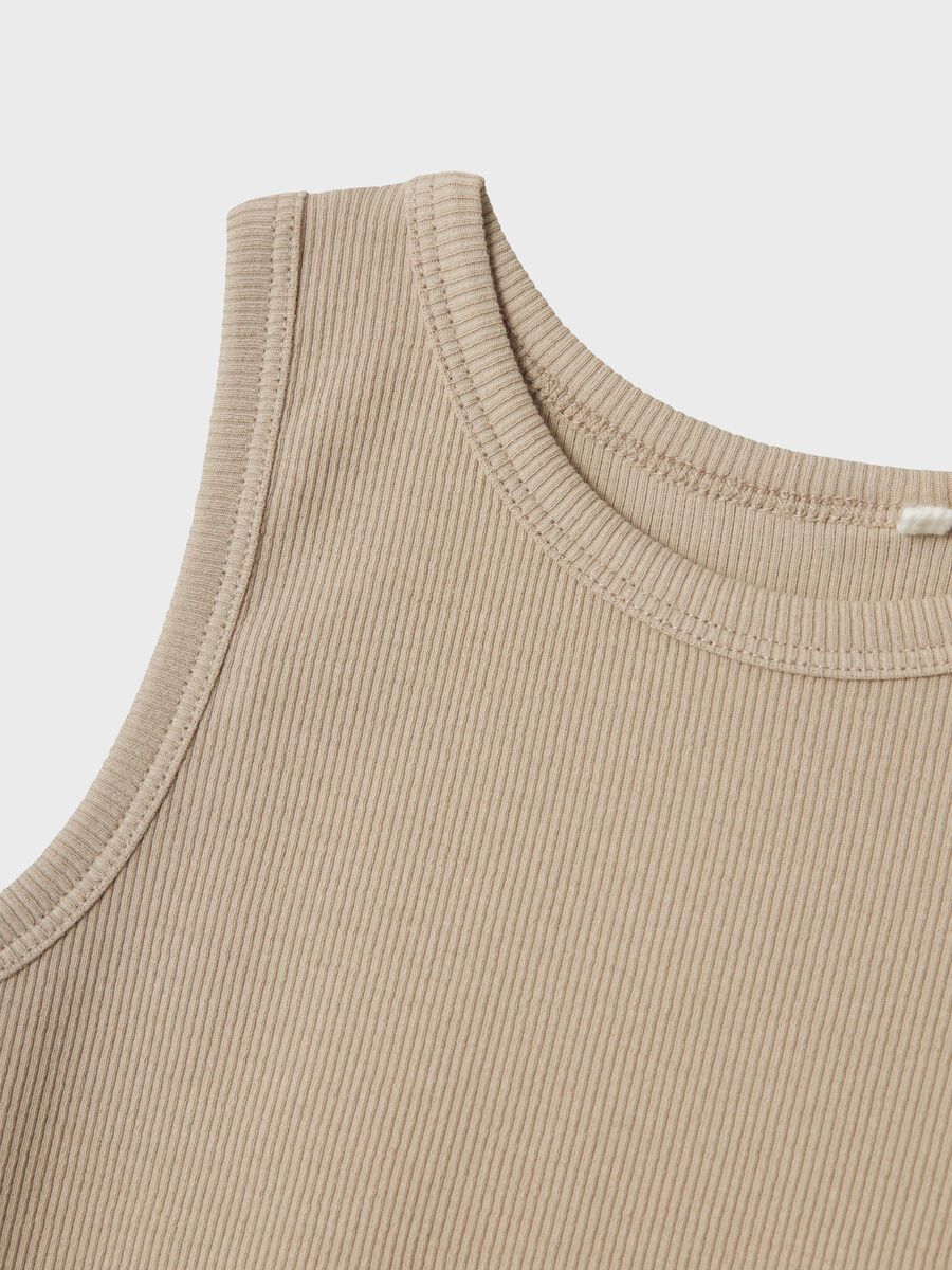 name it RIB KNITTED CROP TOP, Pure Cashmere, highres - 13236672_PureCashmere_005.jpg