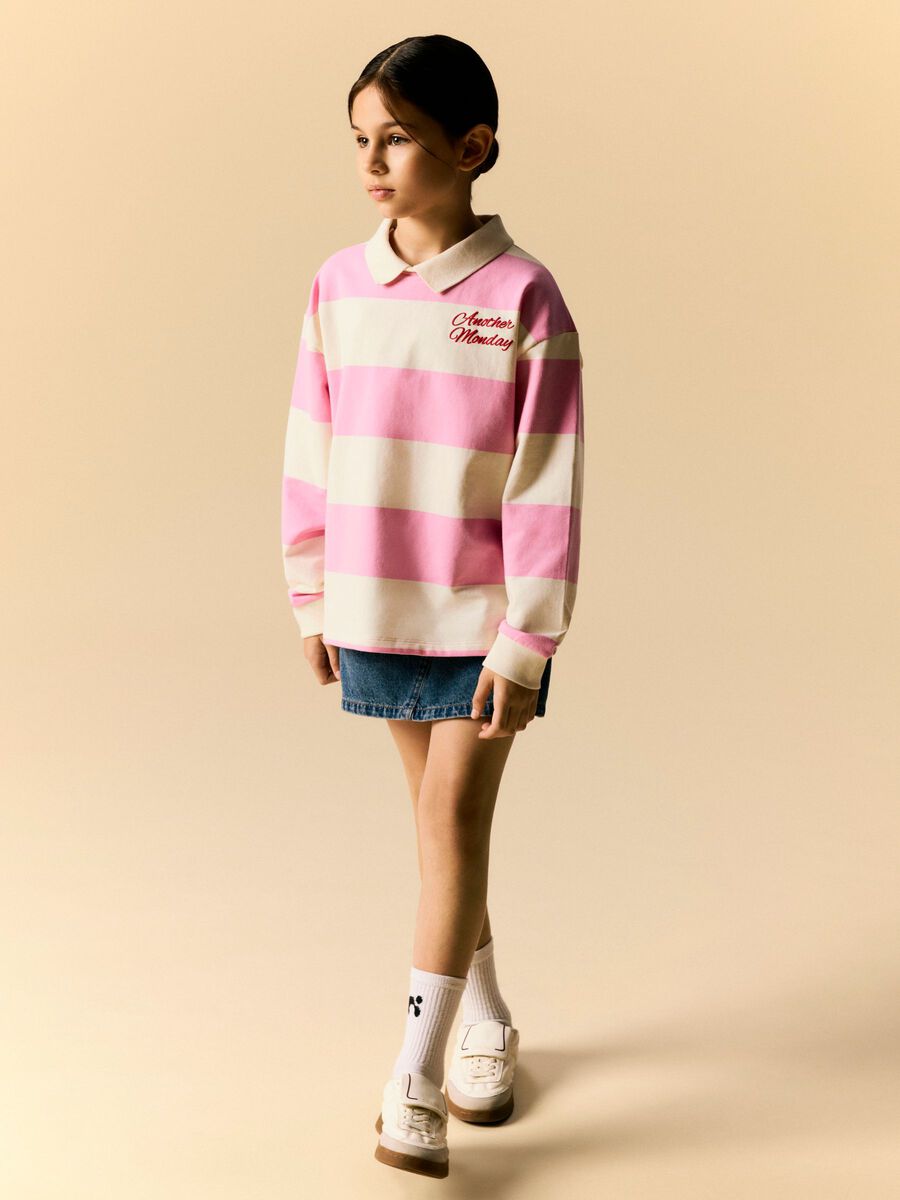 Product carousel image 2 POLO SWEATSHIRT, Begonia Pink