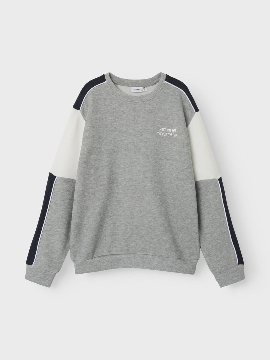 Name it REGULAR FIT SWEATSHIRT, Grey Melange, highres - 13241976_GreyMelange_003.jpg