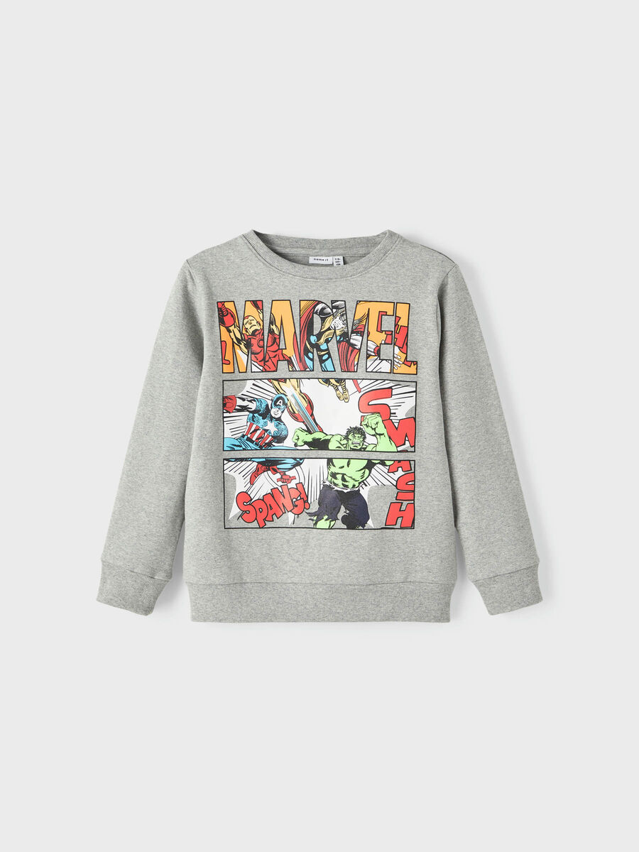 name it MARVEL ENTERTAINMENT SWEATSHIRT, Grey Melange, highres - 13215746_GreyMelange_003.jpg
