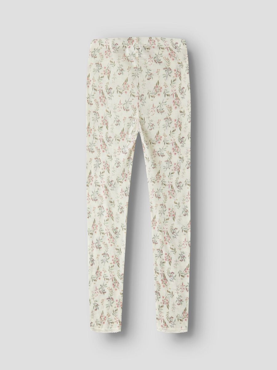 Carousel image 2 MERINOULL LEGGINGS, Snow White