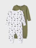 Name it 2-PACK MED BLIXTLÅSFÖRSEDD PYJAMAS, Loden Green, highres - 13189126_LodenGreen_003.jpg