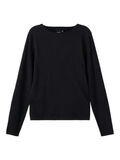 Name it LONG SLEEVED KNITTED TOP, Black, highres - 13198844_Black_001.jpg