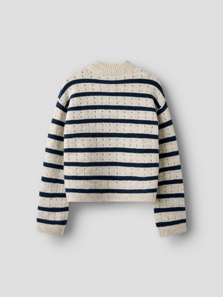 Carousel image - REGULAR FIT KNITTED PULLOVER, Navy Blazer | 4