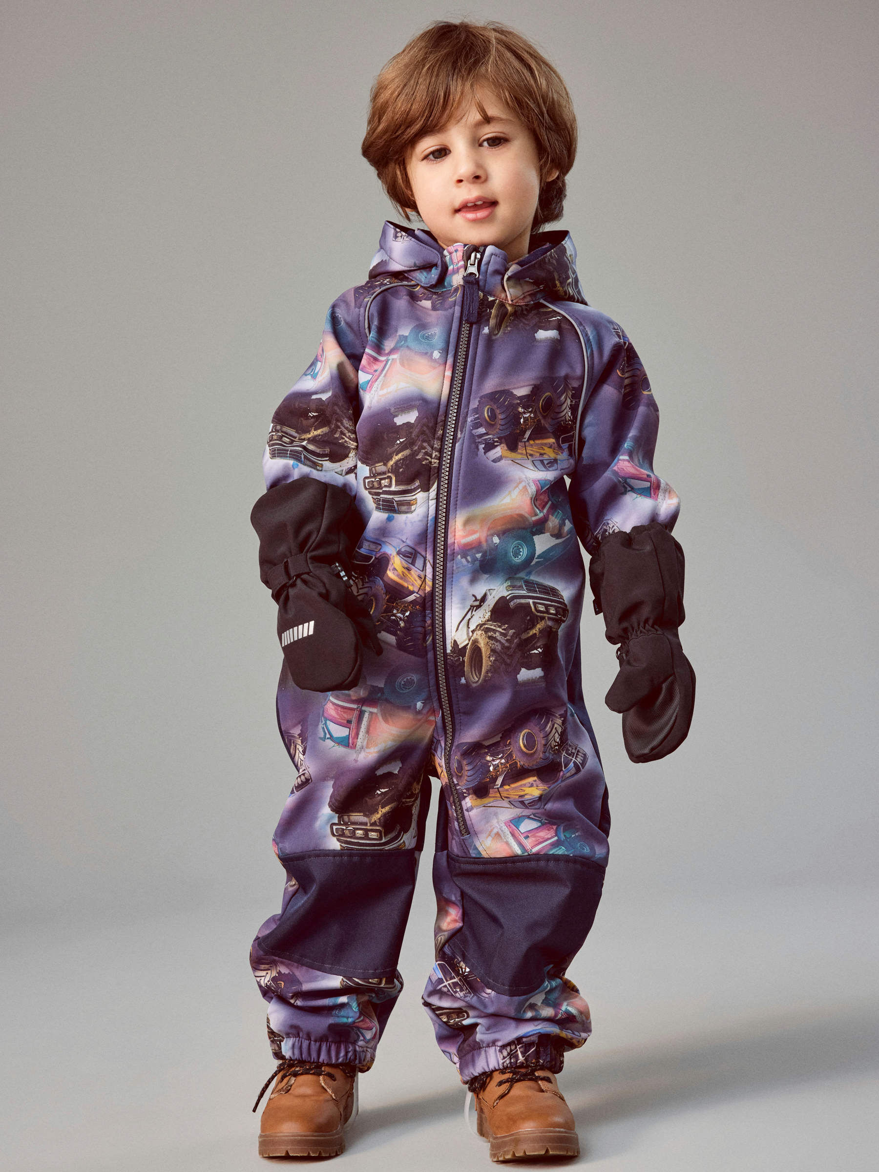 MONSTER TRUCK SOFTSHELL SUIT (Blue 