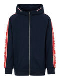 Name it PANEL STRIPE ZIP-UP HOODIE, Dark Sapphire, highres - 13166952_DarkSapphire_001.jpg