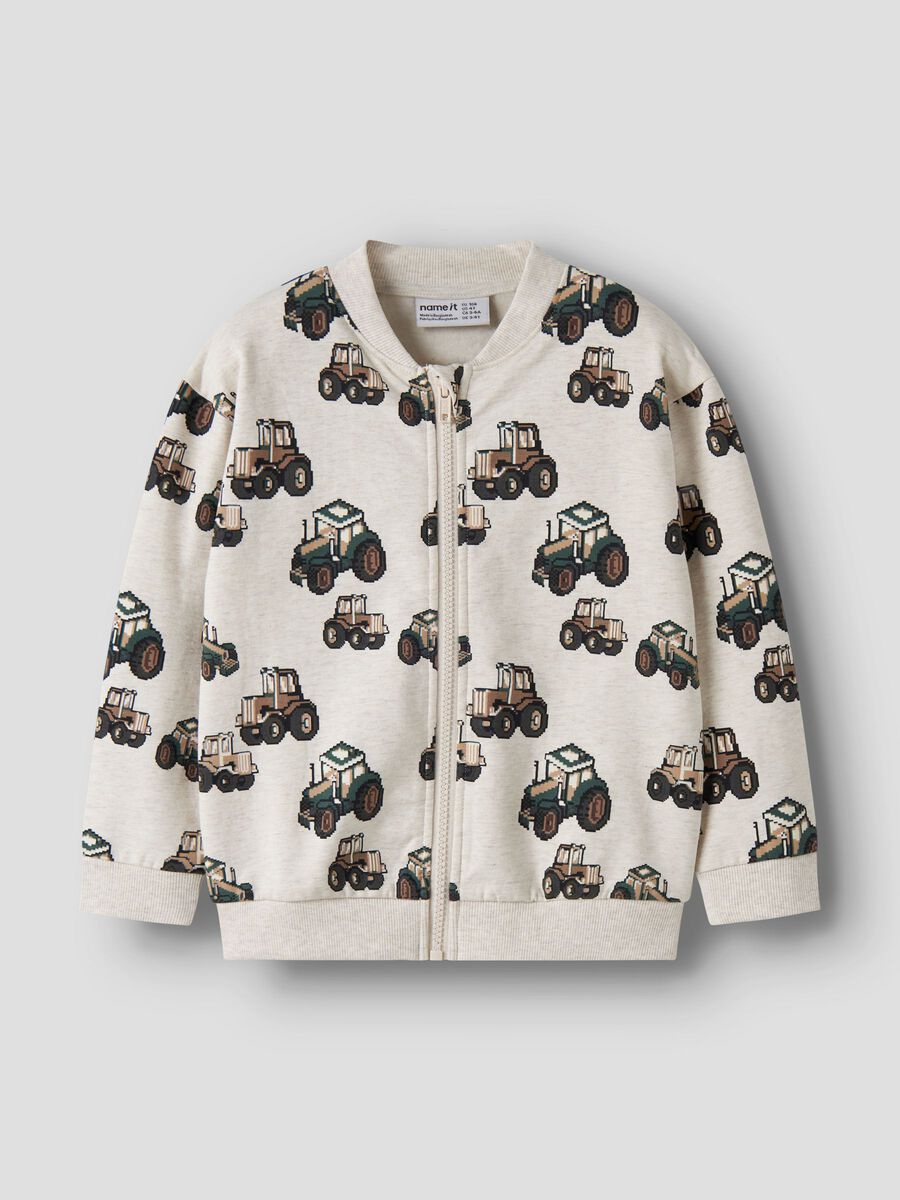 Product carousel image 1 SWEAT CARDIGAN, Peyote Melange