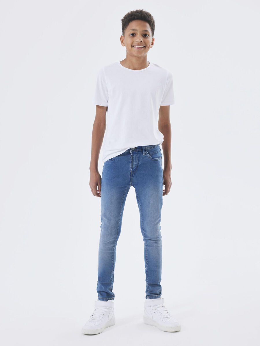 name it SLIM FIT SWEAT JEANS, Medium Blue Denim, highres - 13190372_MediumBlueDenim_007.jpg