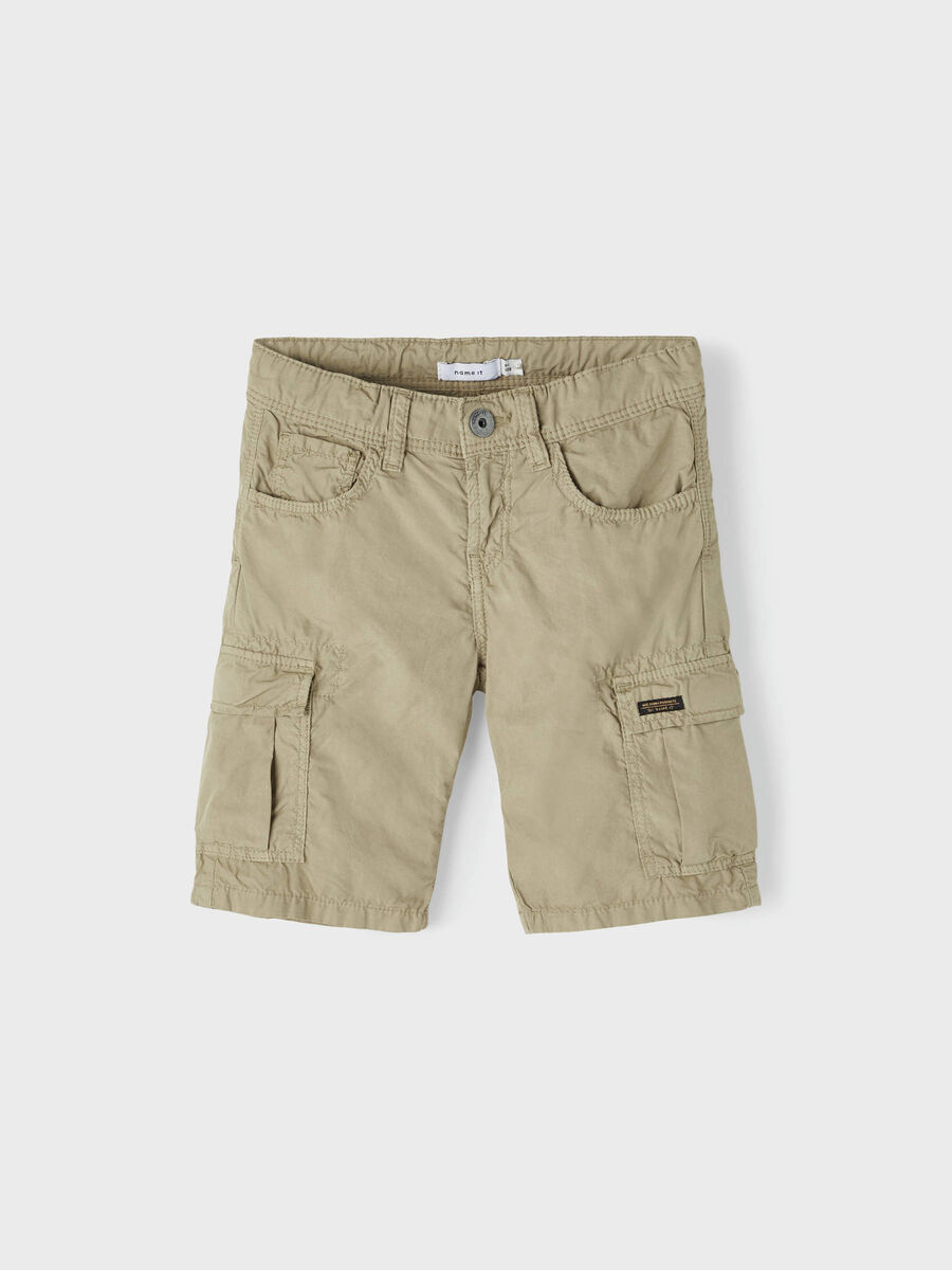 Name it COTTON TWILL CARGO SHORTS, Silver Sage, highres - 13181033_SilverSage_003.jpg