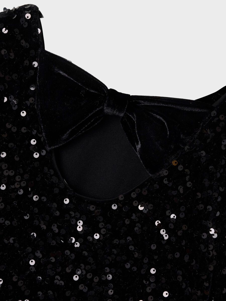 Carousel image - SEQUINS DRESS, Black | 5