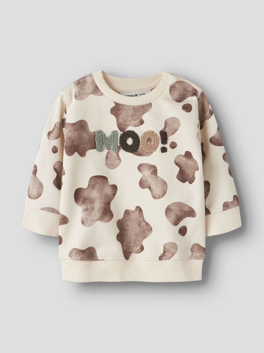 Carousel image 1 REGULAR FIT SWEATSHIRT, Antique White
