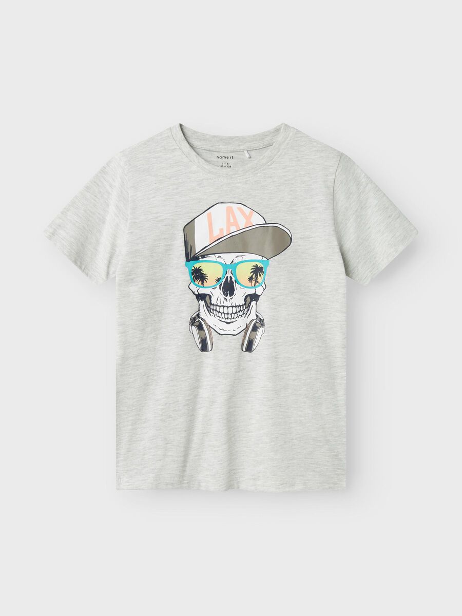 name it REGULAR FIT T-SHIRT, Light Grey Melange, highres - 13240443_LightGreyMelange_003.jpg