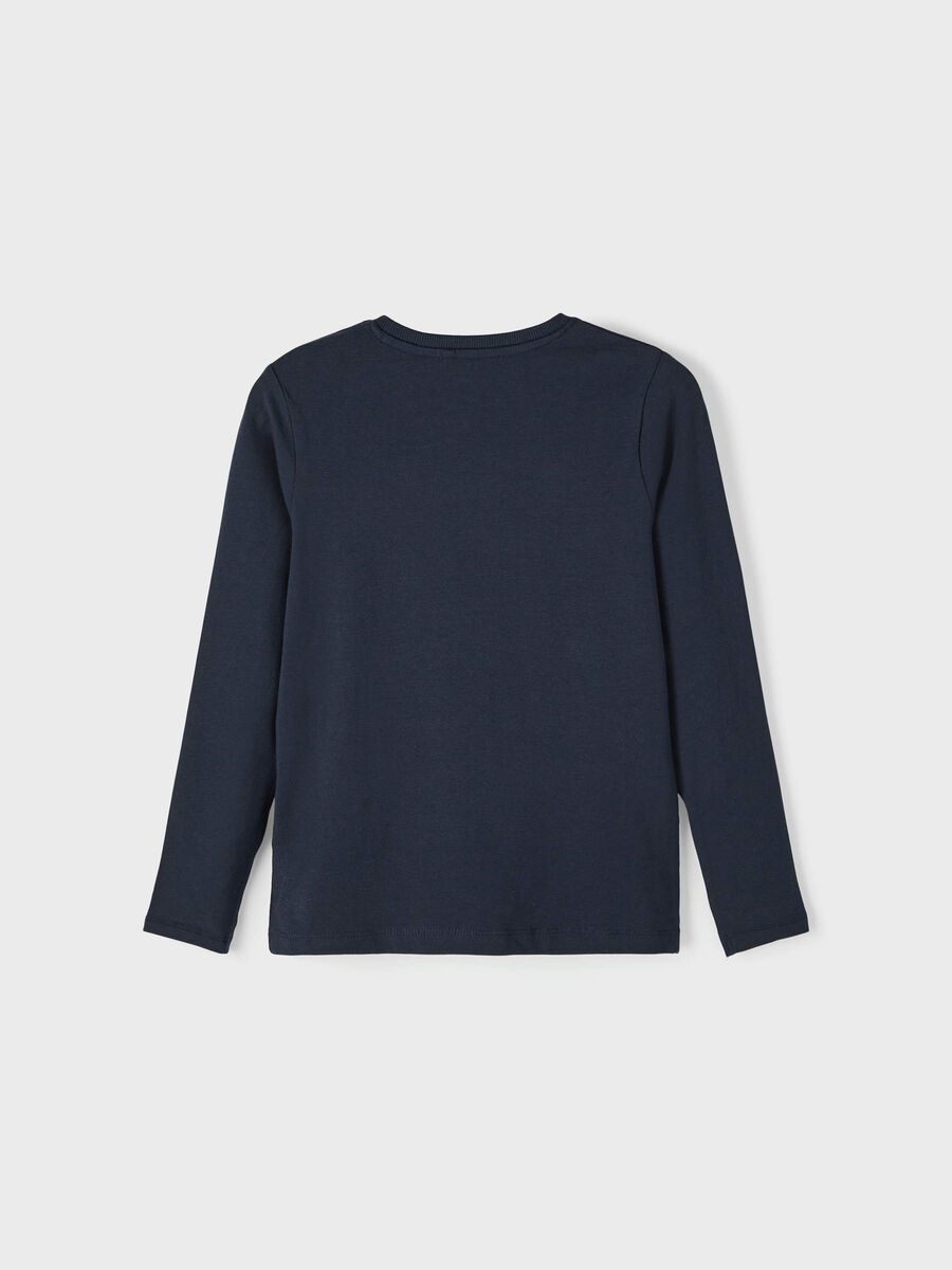 Carousel image - REGULAR FIT LONG-SLEEVED T-SHIRT, Dark Sapphire | 2
