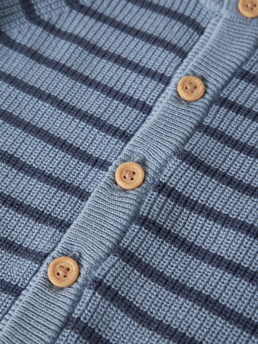 Product carousel image 2 LONG SLEEVED KNITTED CARDIGAN, Ashley Blue