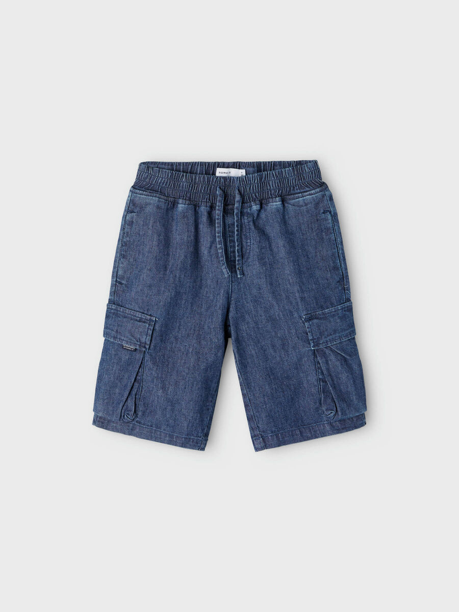 name it SKATER TIPO CARGO PANTALONES CORTOS VAQUEROS, Dark Blue Denim, highres - 13202318_DarkBlueDenim_003.jpg