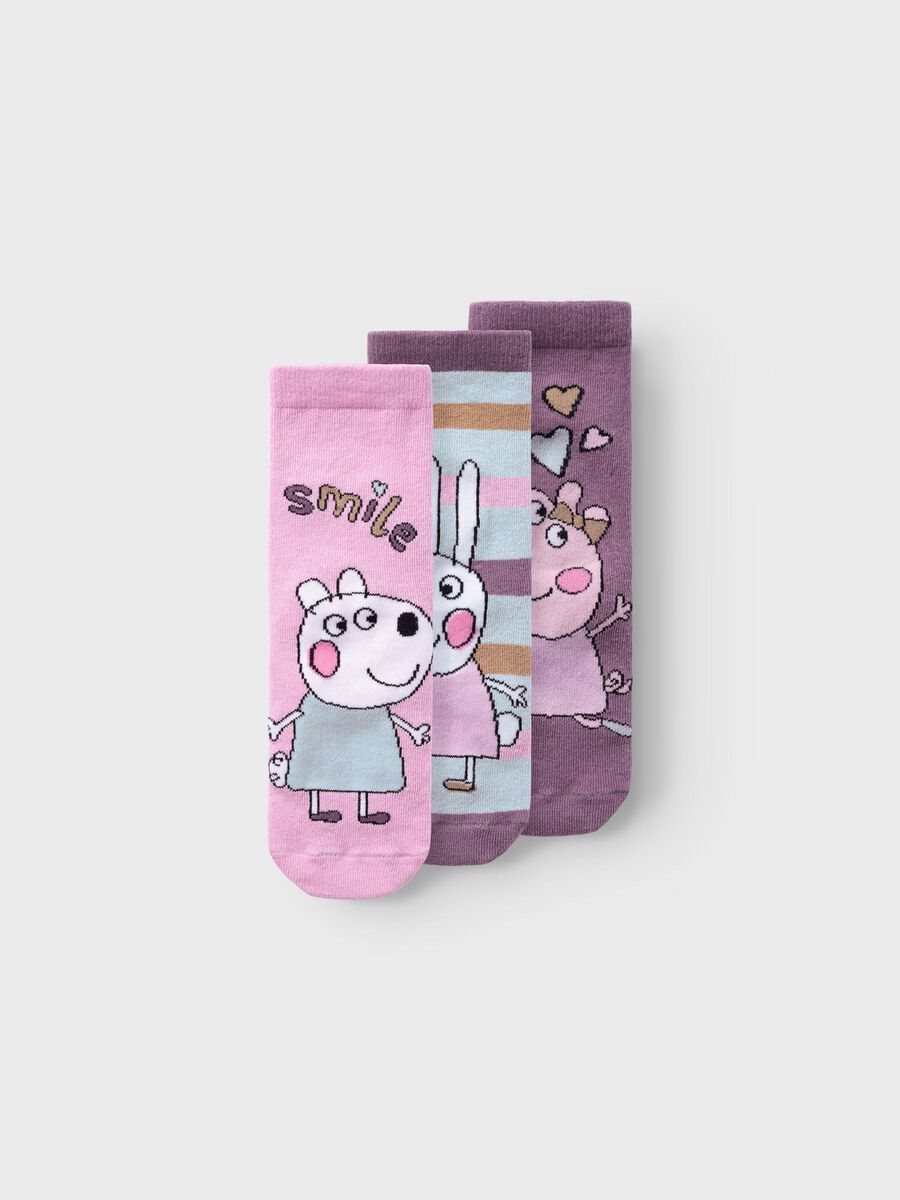 name it PEPPA PIG 3 PACK SOCKS, Pastel Lavender, highres - 13233903_PastelLavender_1131999_003.jpg