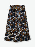 Name it FLORAL PRINT MIDI SKIRT, Black, highres - 13182373_Black_826121_004.jpg