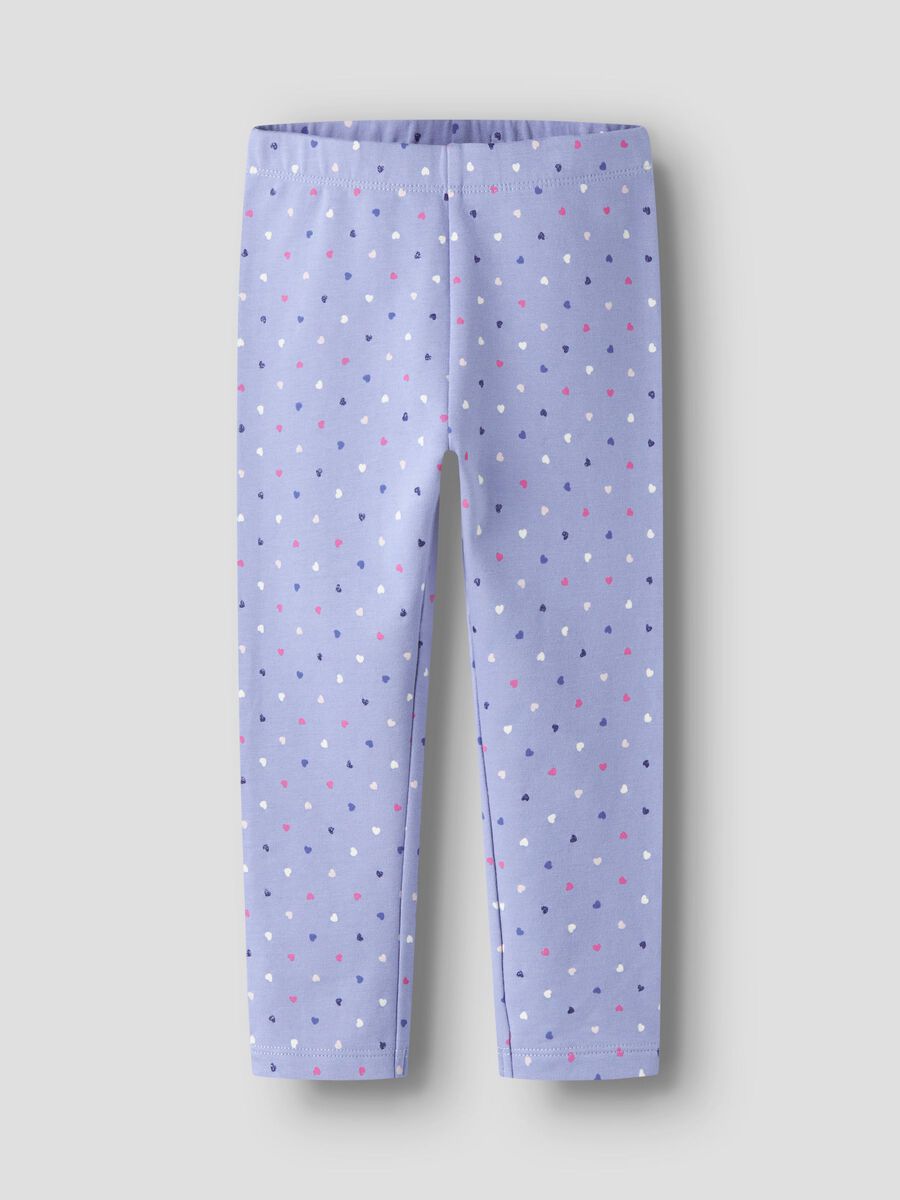 Product carousel image - SWEAT LEGGINGS, Purple Impression | 1