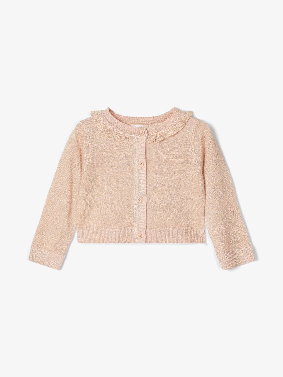 Name it GLITTERY KNIT CARDIGAN, Peach Whip, highres - 13185671_PeachWhip_003.jpg