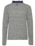 Name it STRIKKET BLONDEKRAVE PULLOVER, Grey Melange, highres - 13157443_GreyMelange_002.jpg