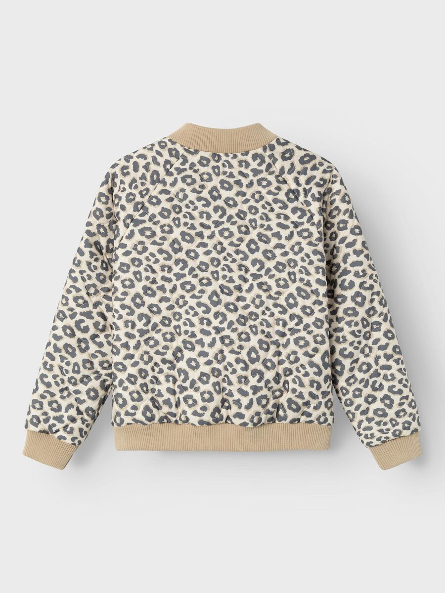 Name it LEOPARD QUILTED JACKET, White Pepper, highres - 13224780_WhitePepper_002.jpg