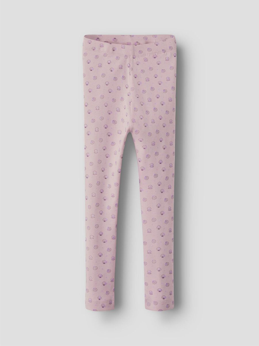 name it RIB KNIT LEGGINGS, Burnished Lilac, highres - 13250202_BurnishedLilac_003.jpg