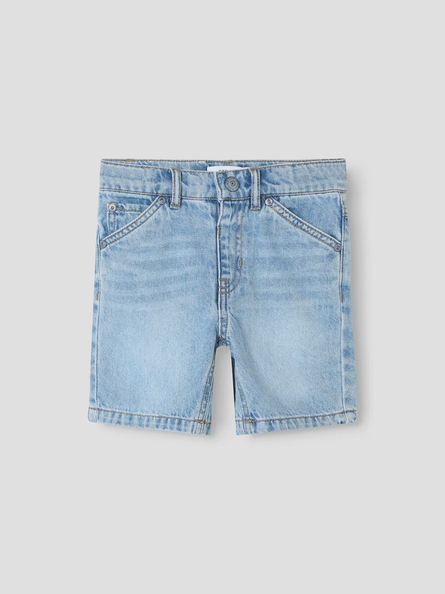 Product carousel image 1 BERMUDA DENIM SHORTS, Light Blue Denim
