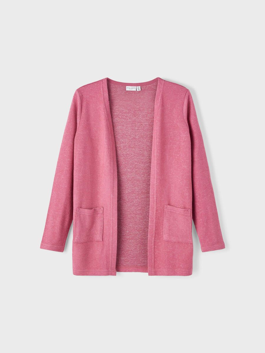 Name it LÅNG MODELL STICKAD KOFTA, Rose Wine, highres - 13205976_RoseWine_003.jpg