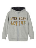 Name it ACTIVE ZIP HOODIE, Grey Melange, highres - 13198385_GreyMelange_001.jpg