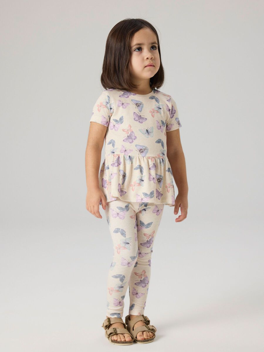 Product carousel image - PEPLUM T-SHIRT, Peyote | 2