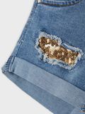 Name it COUPE SLIM ORNÉE DE PAILLETTES SHORTS EN JEAN, Medium Blue Denim, highres - 13185449_MediumBlueDenim_005.jpg