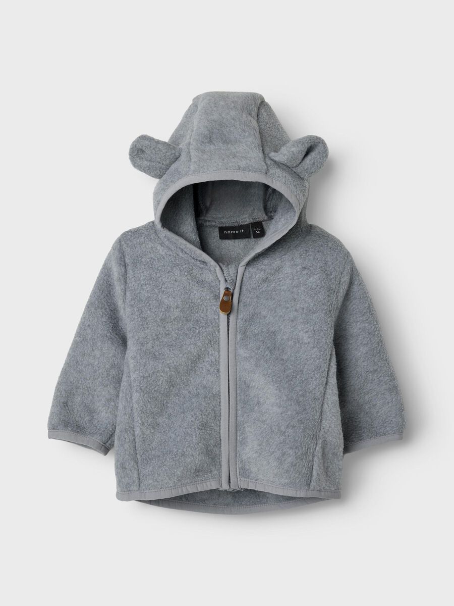 name it BEAR VESTE EN PELUCHE, Grey Melange, highres - 13237500_GreyMelange_003.jpg