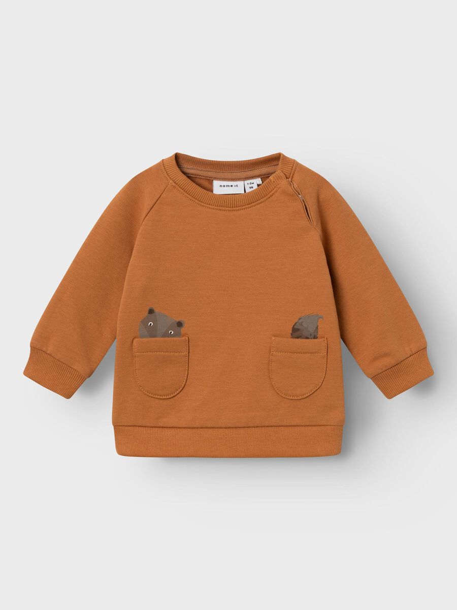 name it RELAXED FIT SWEATSHIRT, Almond, highres - 13233480_Almond_003.jpg
