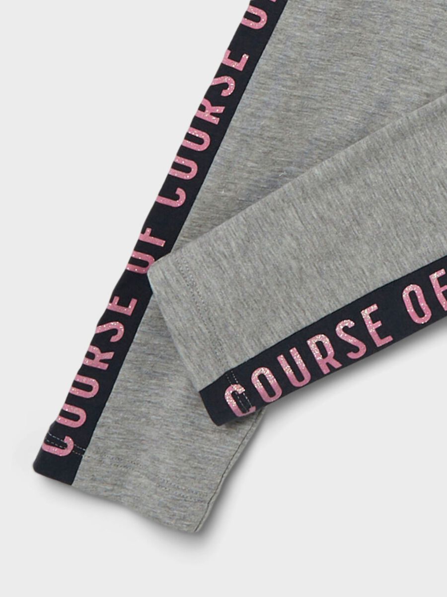 Carousel image - GLITTER LEGGING, Grey Melange | 5