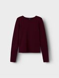 name it SLIM FIT TOP MED LANGE ÆRMER, Windsor Wine, highres - 13248166_WindsorWine_003.jpg